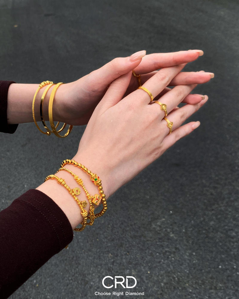CRD黄金手链|姐妹们撑场的底气，叠戴精致拉满