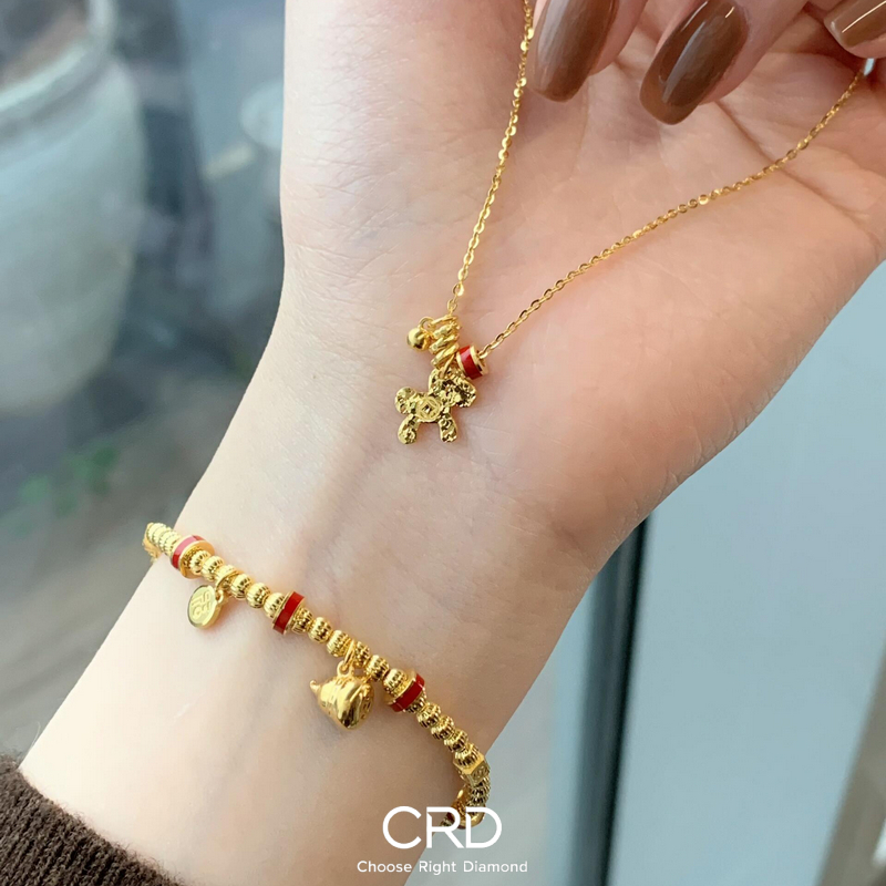 CRD黄金吊坠|CRD本命年黄金小马，愿你本命年财福双至