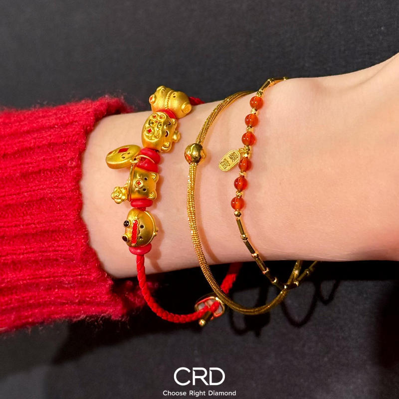 CRD黄金转运珠|萌趣金珠耀财路，金光喜乐常相伴