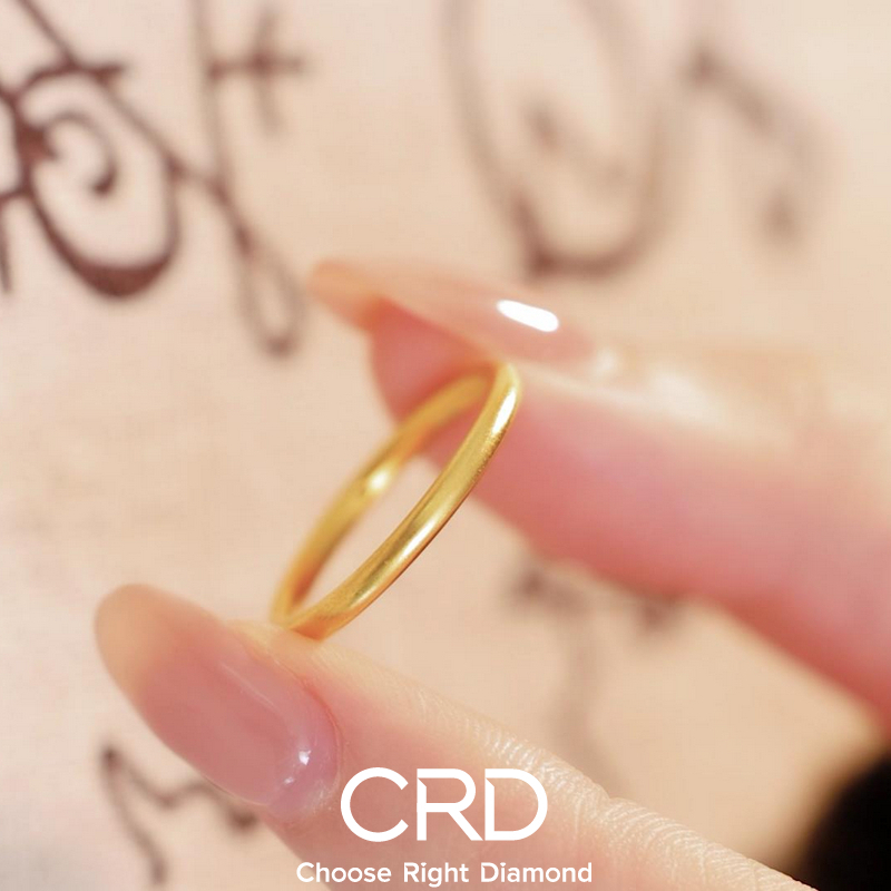 CRD黄金|指尖上的艺术品，素圈足金的浪漫传奇