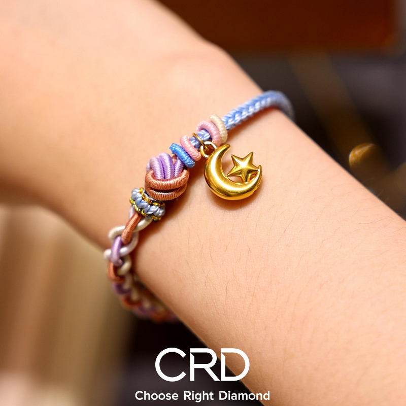 CRD黄金手串|星月同辉，双晶纳福的浪漫诗篇