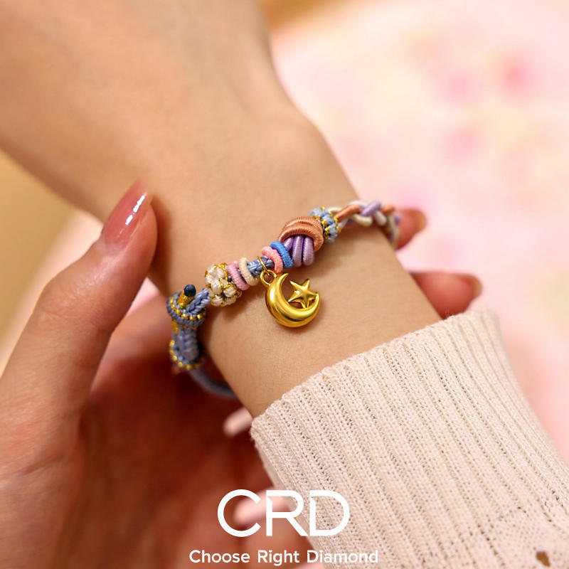 CRD黄金手串|星月相依，萌态与优雅的浪漫共舞