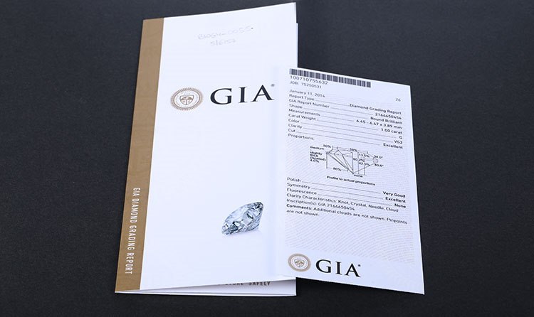 GIA钻石证书