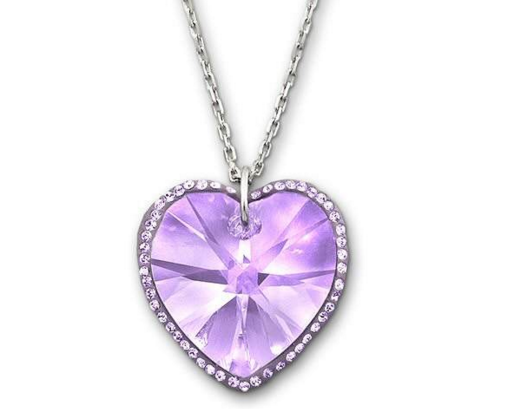 紫色钻石项链