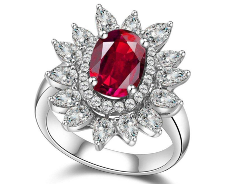 红宝石镶嵌戒指