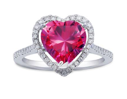 粉红钻石戒指