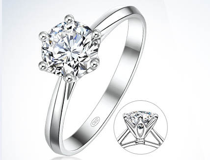 克徕帝六爪镶嵌的钻石戒指有几款