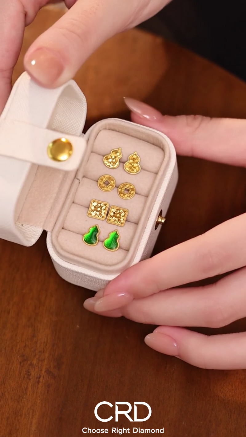CRD黄金 黄金耳钉
