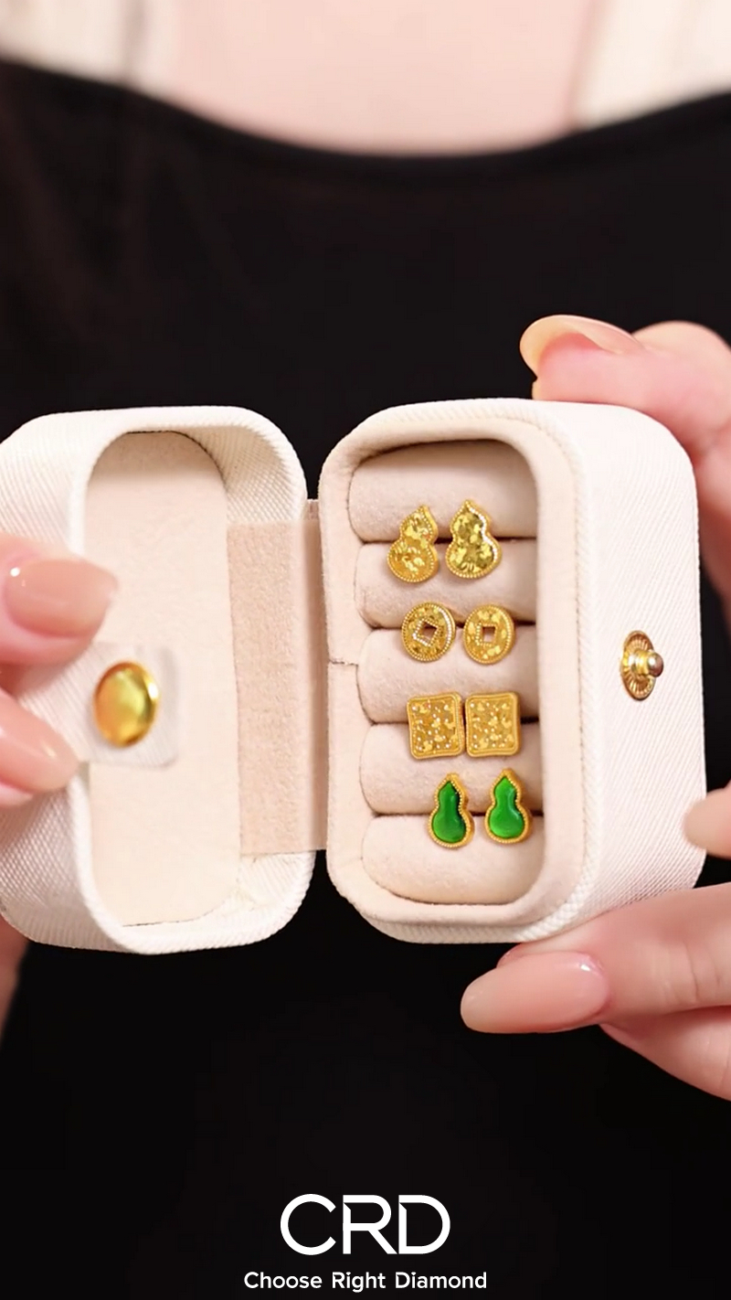 CRD黄金 黄金耳钉