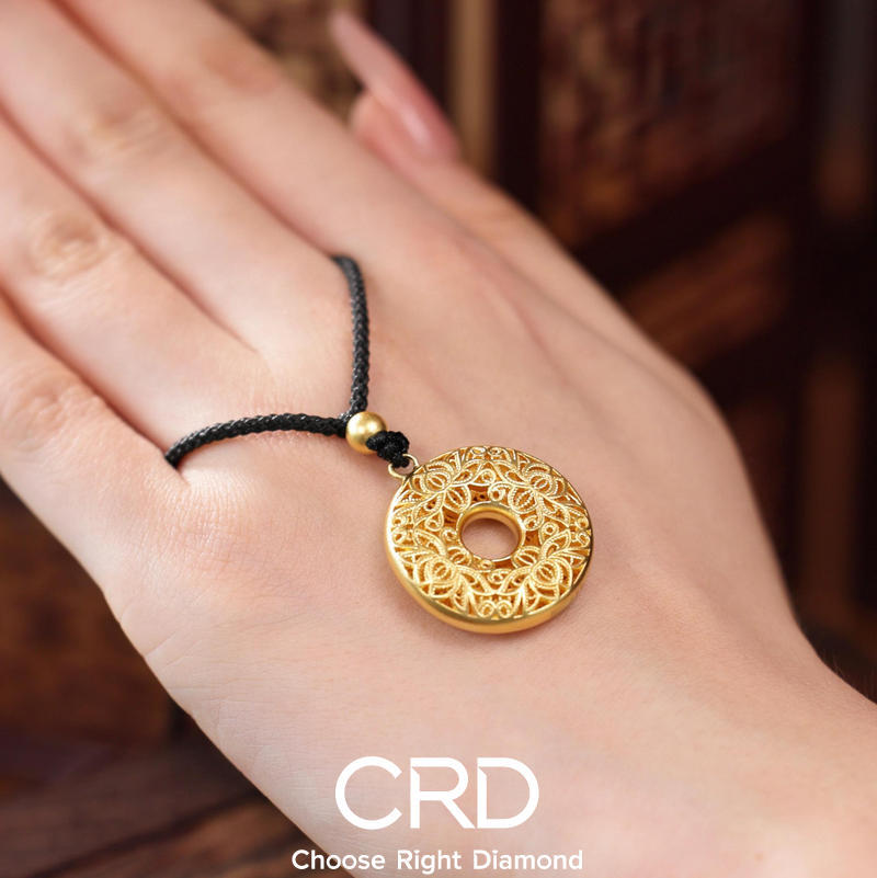 CRD黄金吊坠