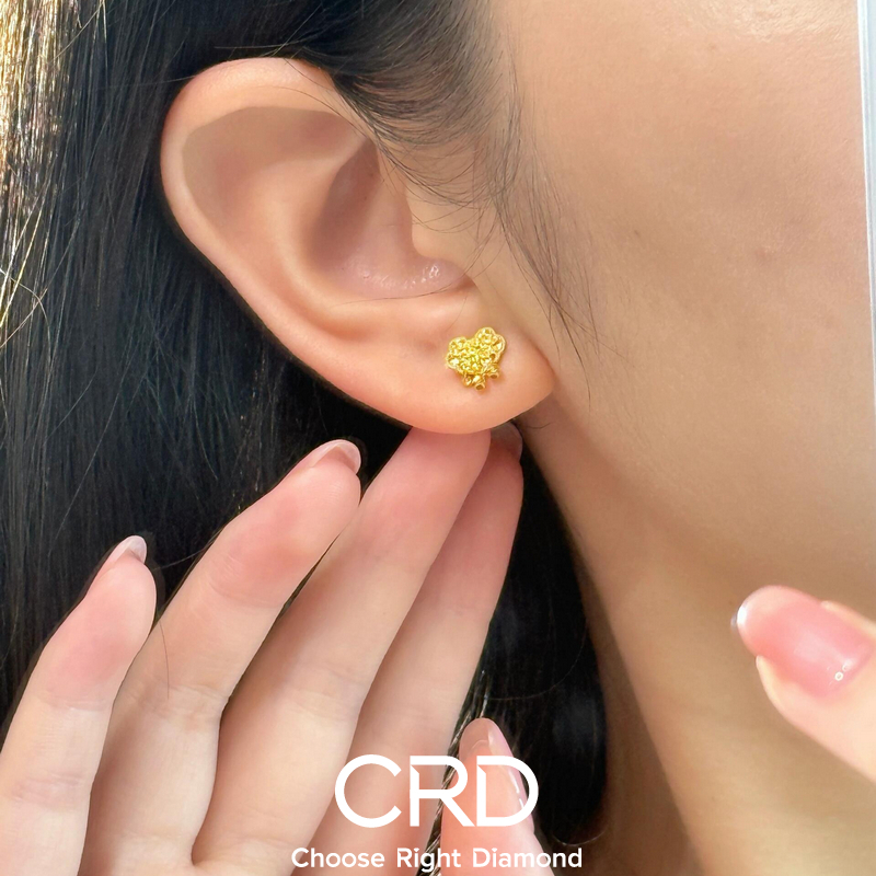 CRD黄金耳钉