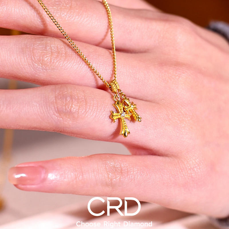 CRD金镶钻 CRD点钻黄金