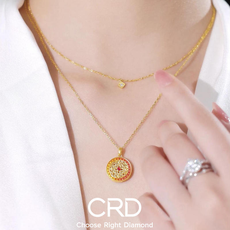 CRD金镶钻 CRD点钻黄金