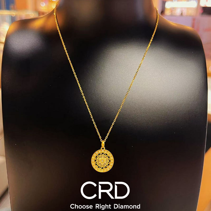 CRD金镶钻 CRD点钻黄金