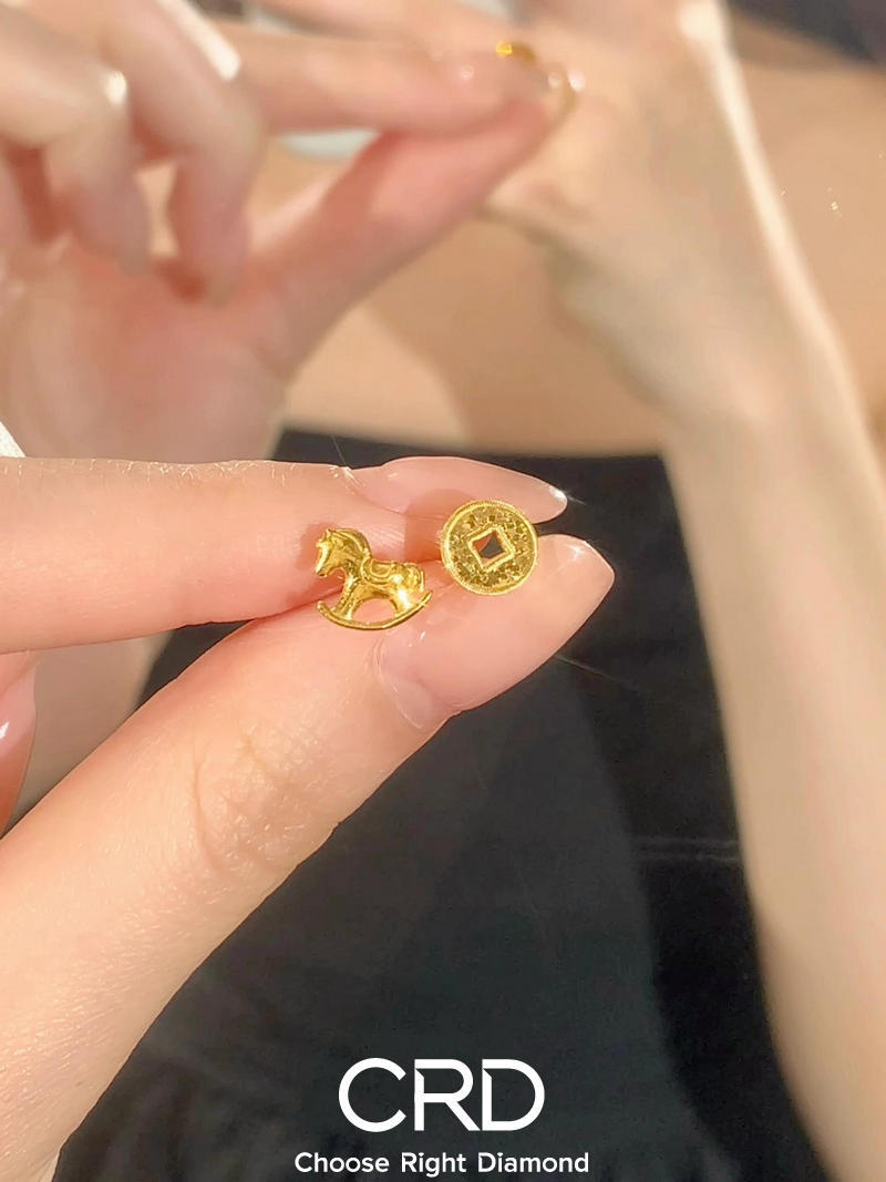 CRD黄金耳钉