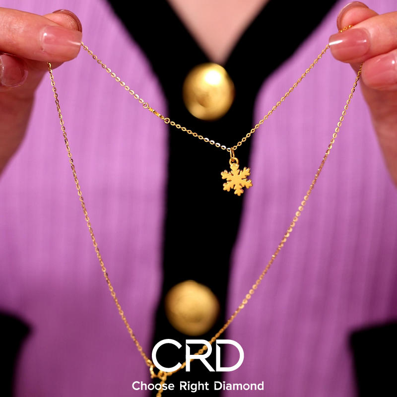 CRD黄金吊坠 CRD黄金链坠