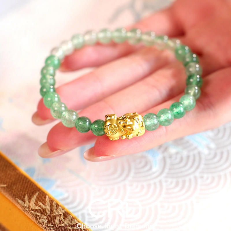 CRD<a href='https://www.crd.cn/huangjin/' target='_blank' style='color:#927658;text-decoration:underline;'>黄金</a>手串 黄金手串