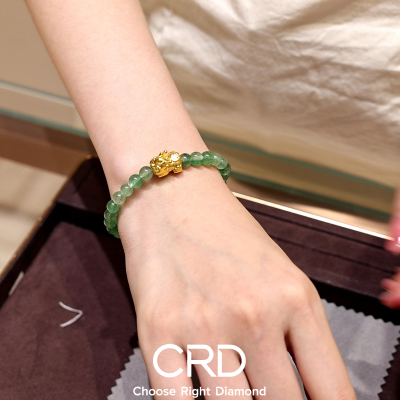 CRD<a href='https://www.crd.cn/huangjin/' target='_blank' style='color:#927658;text-decoration:underline;'>黄金</a>手串 黄金手串