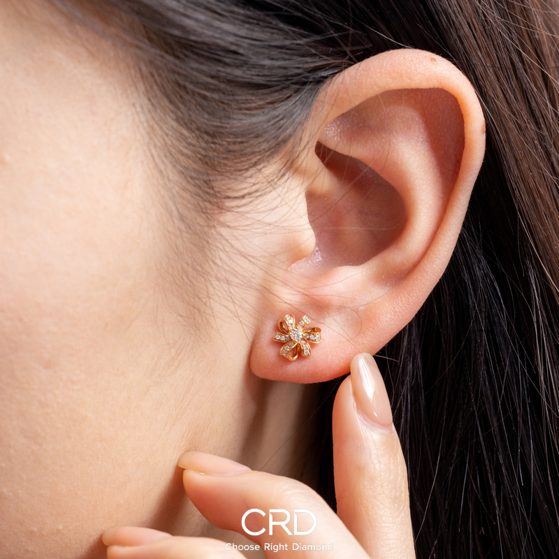 CRD钻石耳钉