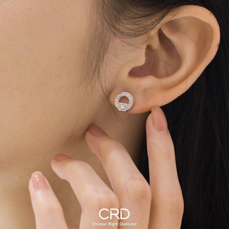 CRD钻石耳钉