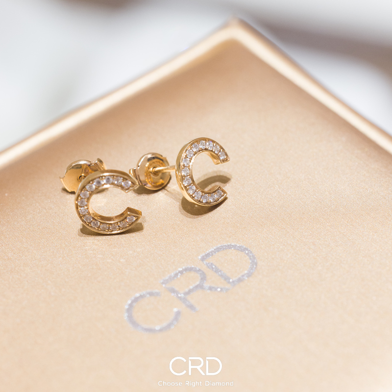 CRD钻石耳钉