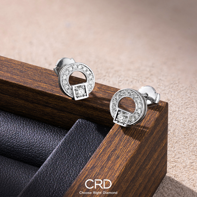 钻石耳钉 CRD钻石耳钉