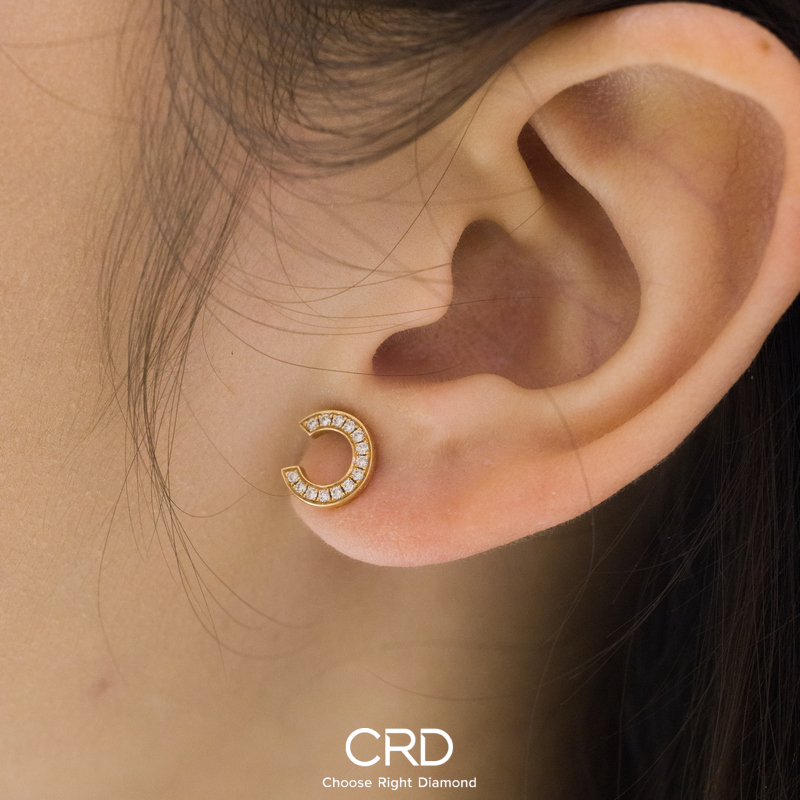 CRD钻石耳钉
