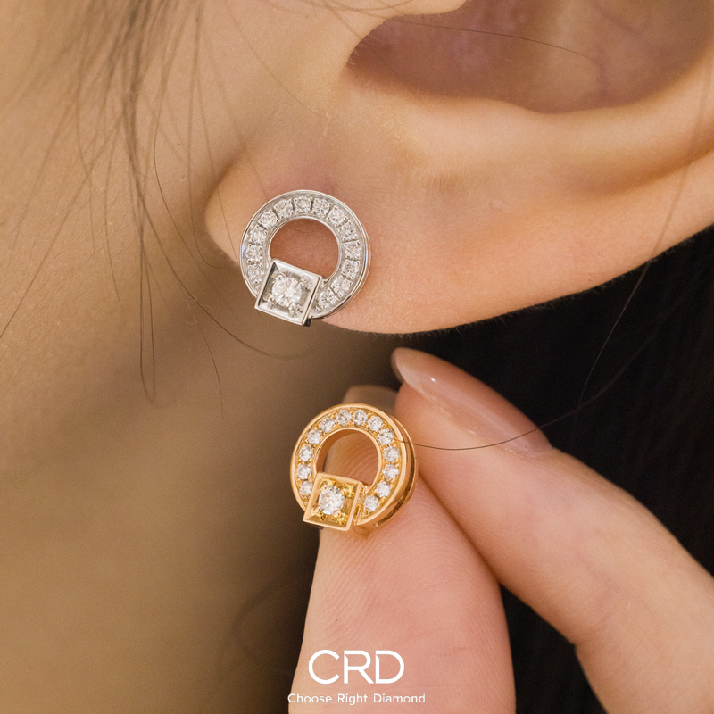 CRD钻石耳钉