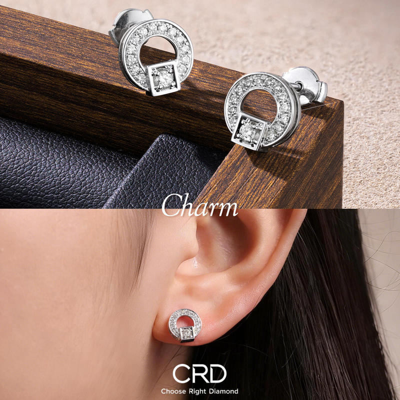 CRD钻石耳钉
