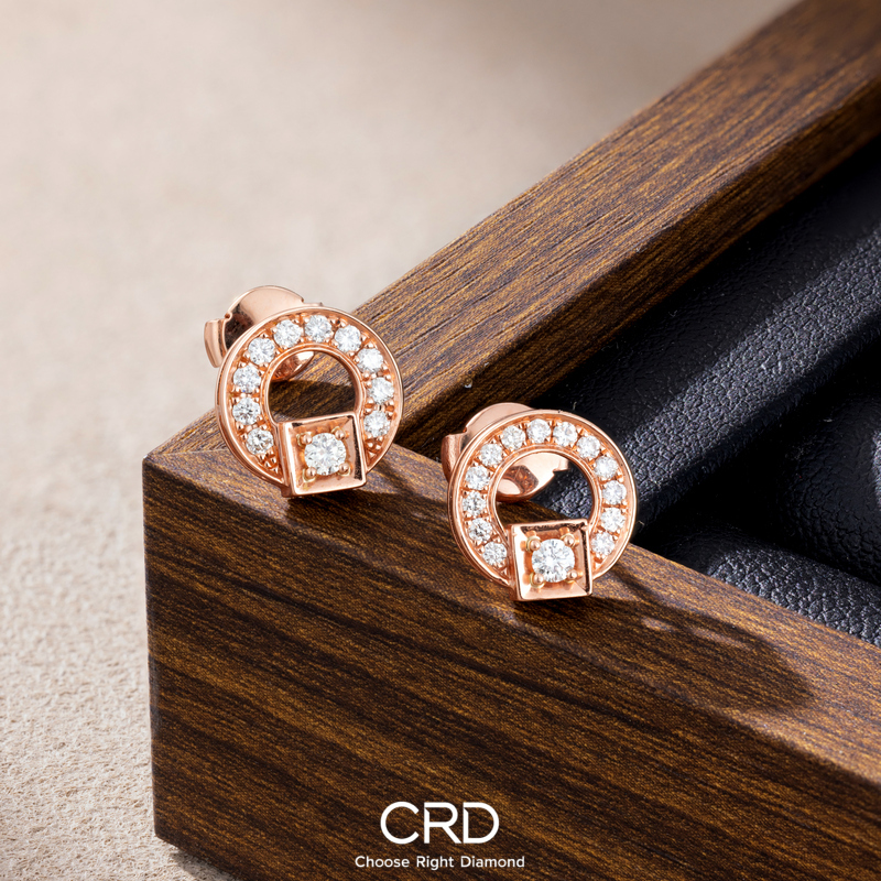 CRD钻石耳钉