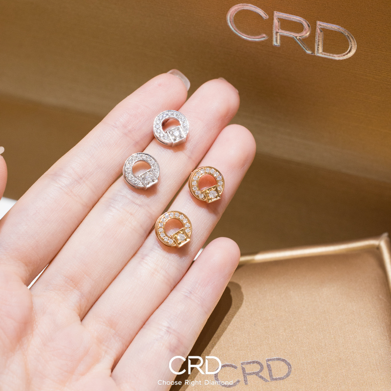 钻石耳钉 CRD钻石耳钉