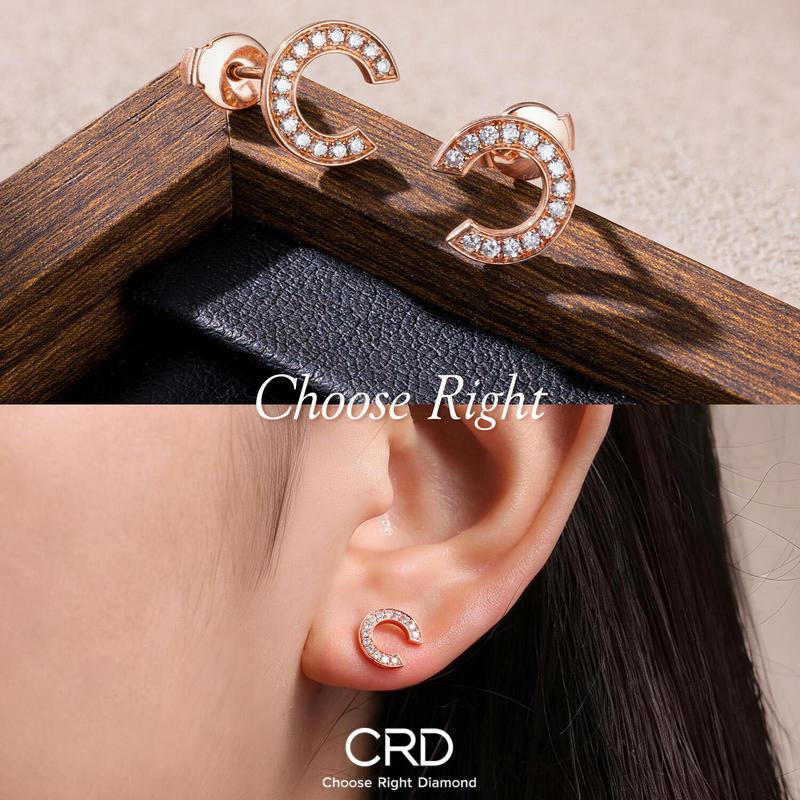 CRD钻石耳钉