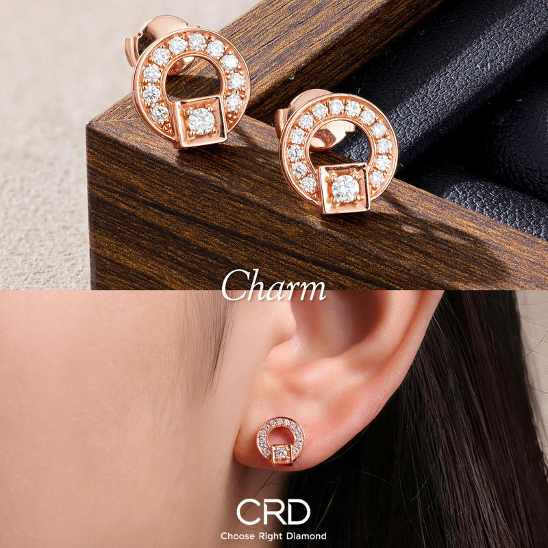 CRD钻石耳钉