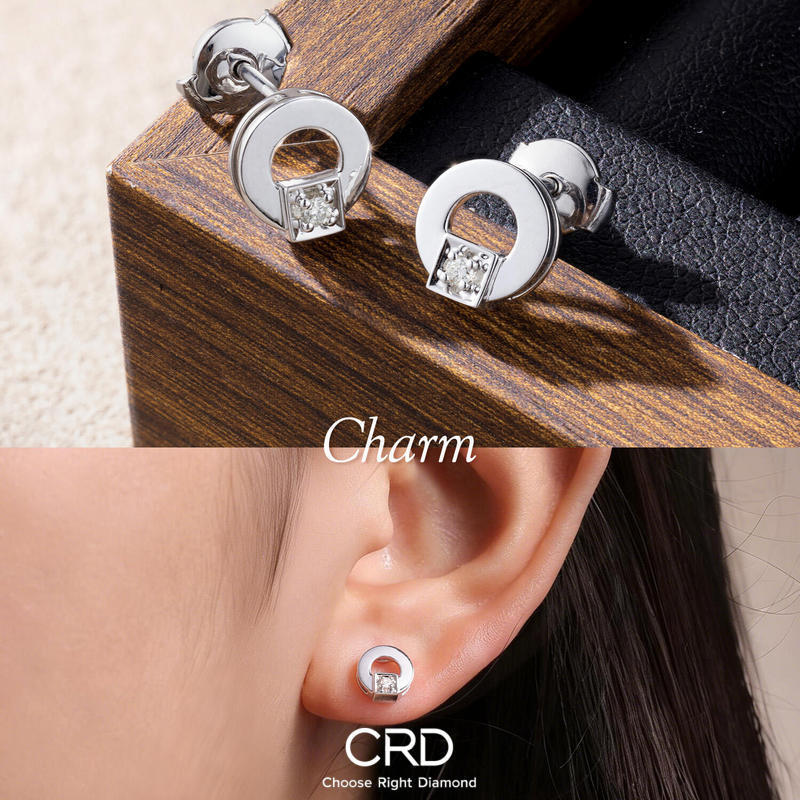 CRD钻石耳钉