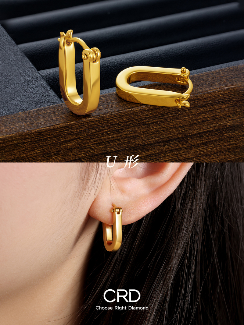 CRD黄金耳钉