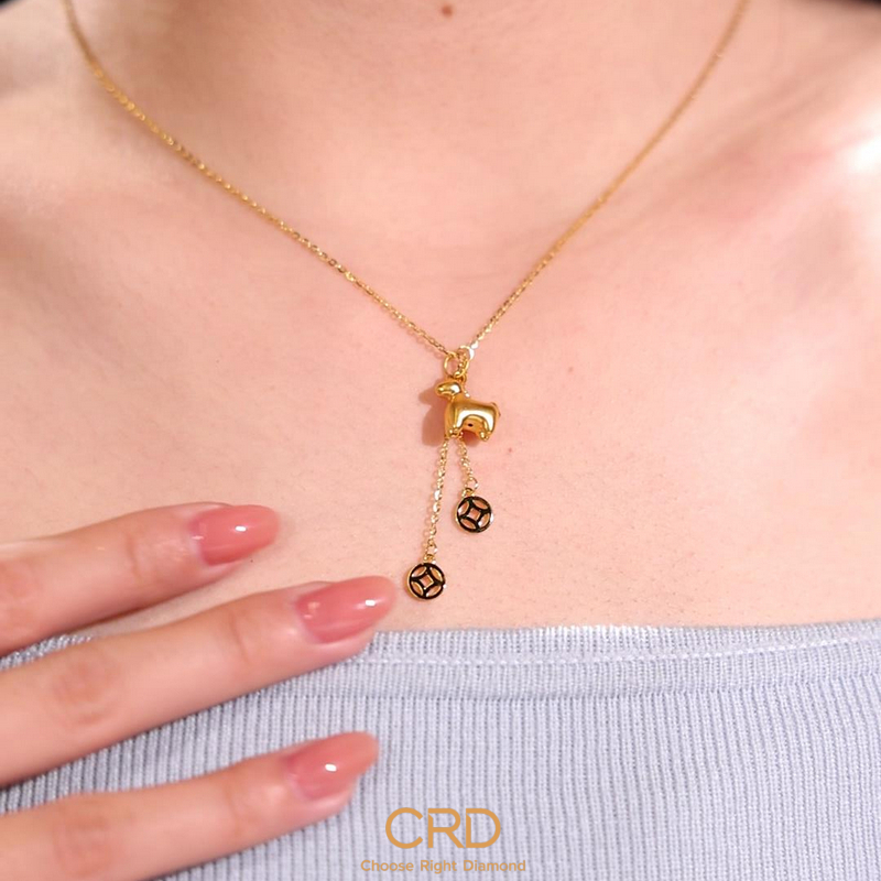 CRD足金吊坠