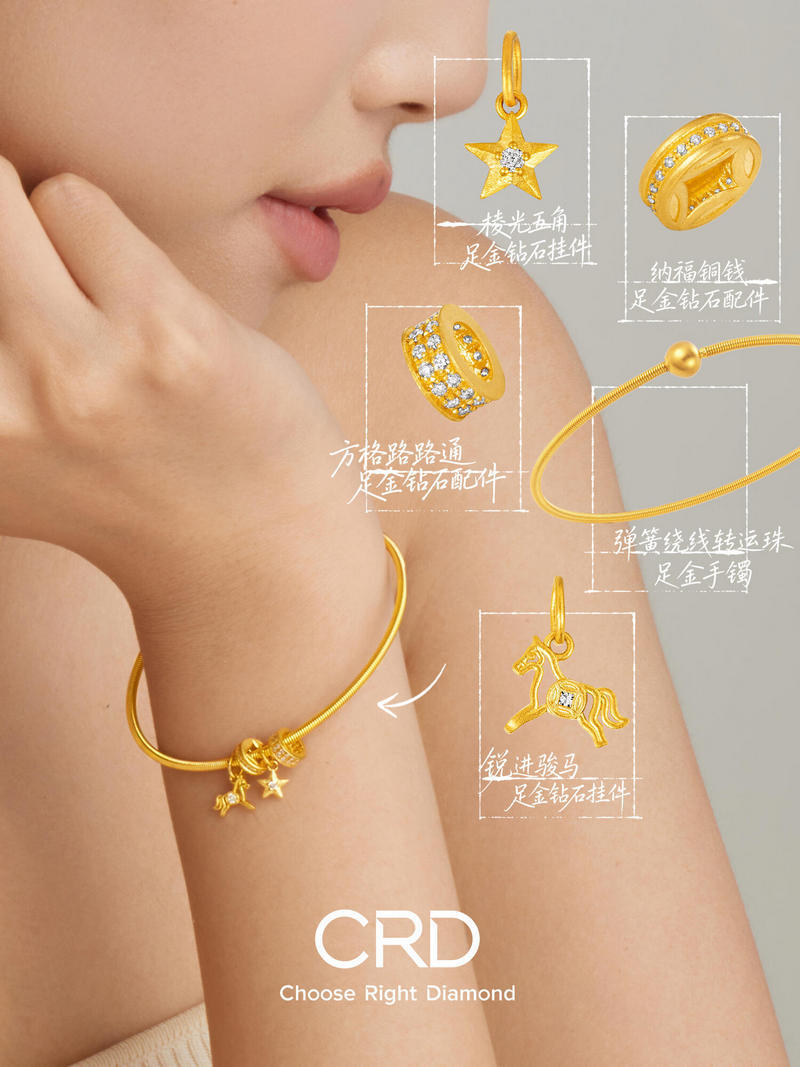 CRD黄金吊坠