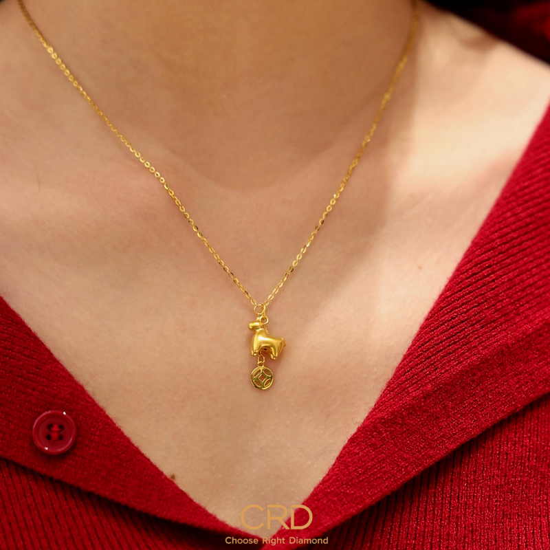 CRD足金吊坠