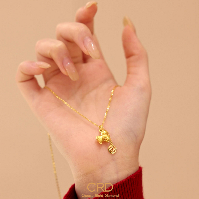 CRD足金吊坠