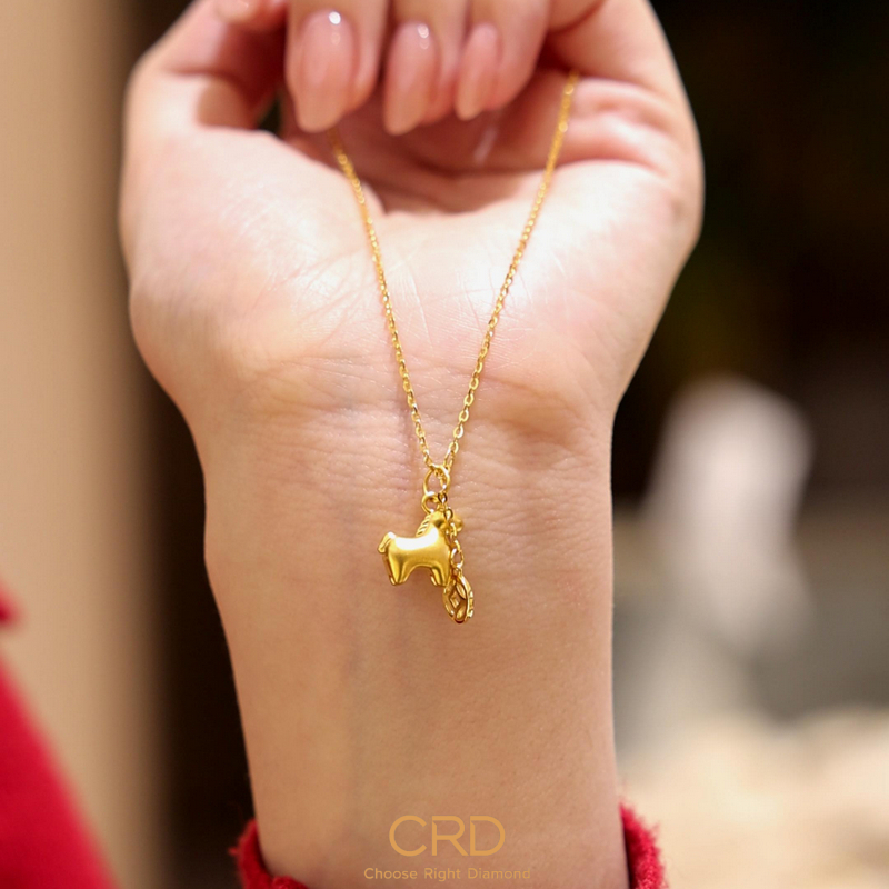 CRD足金吊坠