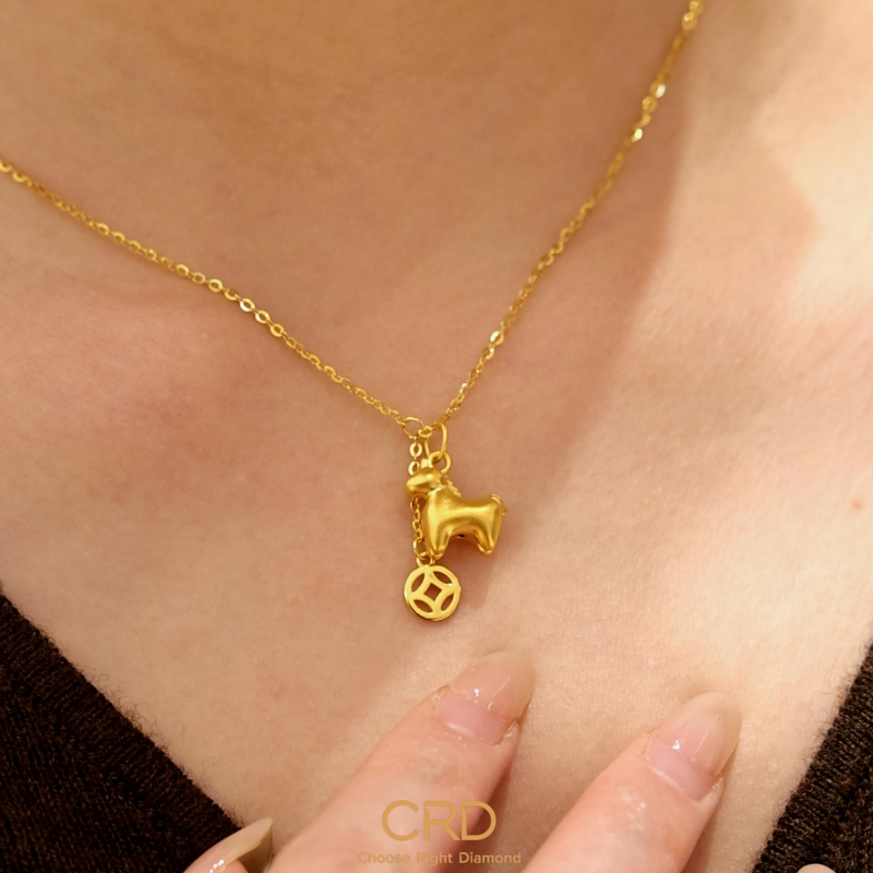 CRD足金吊坠