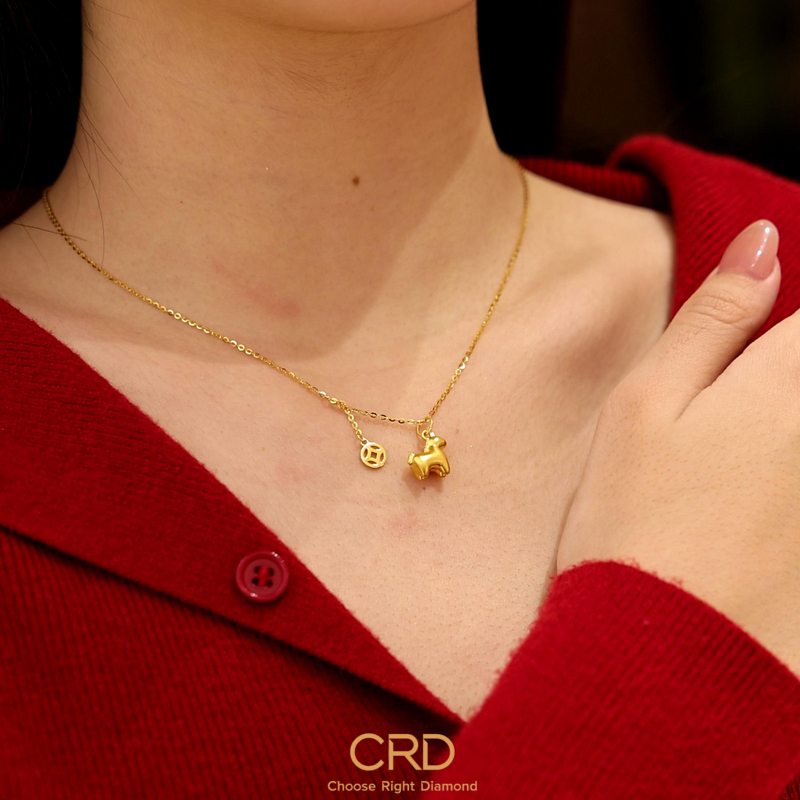 CRD足金吊坠