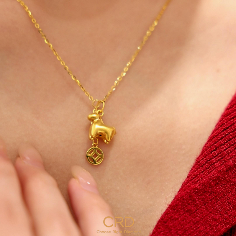 CRD足金吊坠