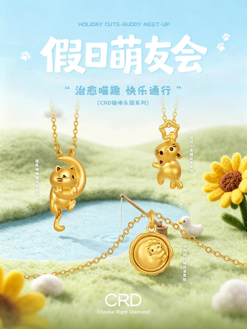 CRD黄金吊坠