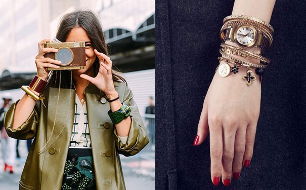 美手要出彩还需这些手镯叠搭的方法来相助!